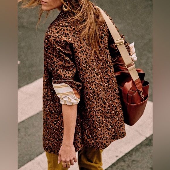 SÉZANE Will Jacket - Leopard - Picture 4 of 10